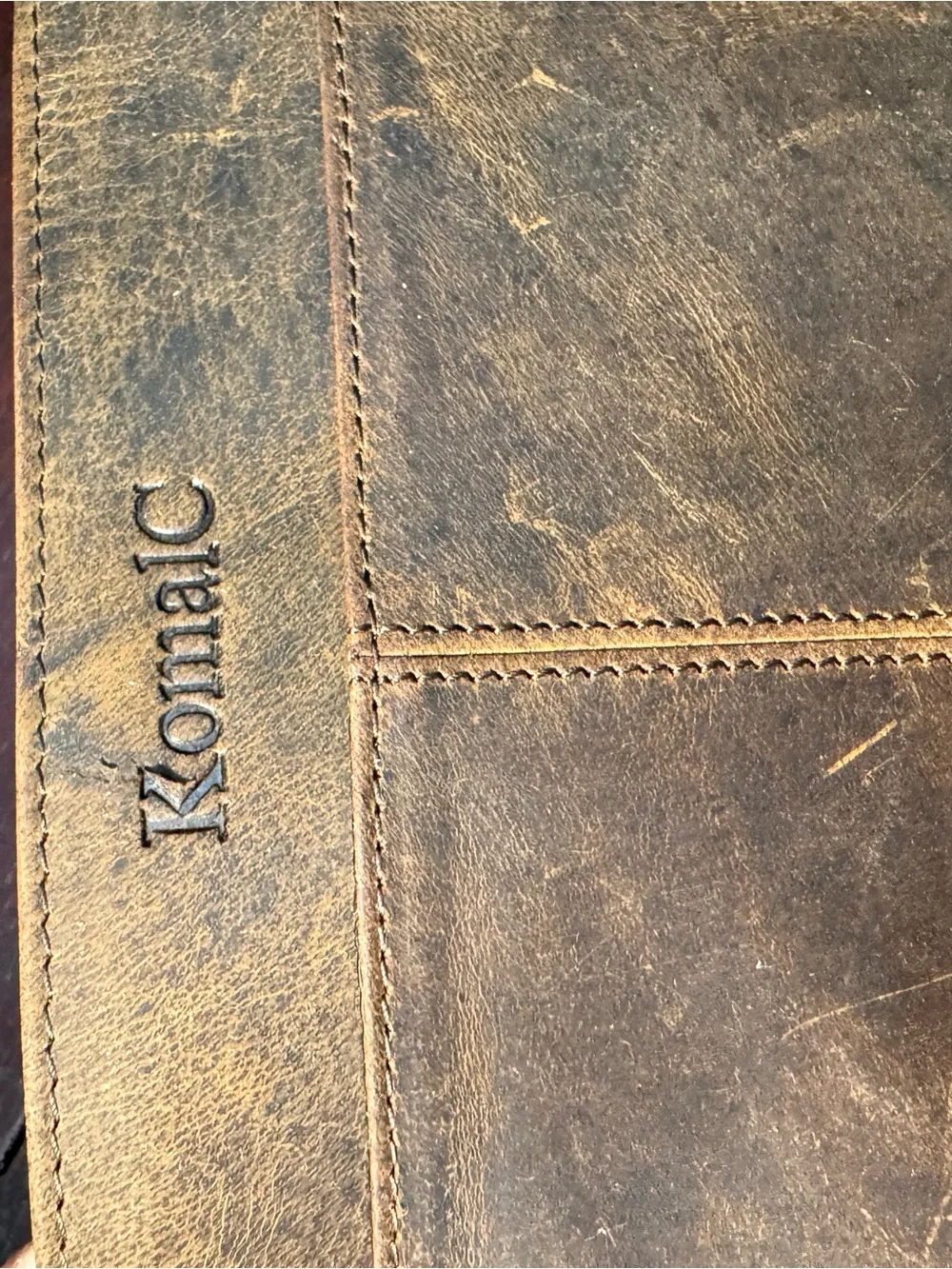 Classic Dark Brown Leather Messenger Bag